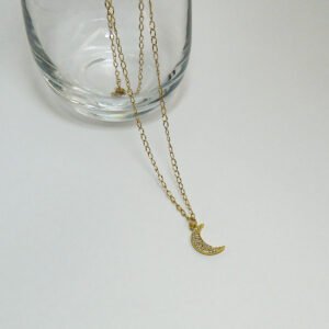 collar minimalista luna