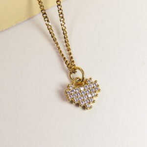 collar minimalista heart