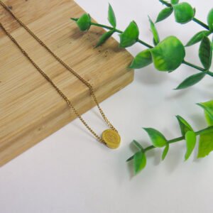 collar minimalista virgencita (placa)