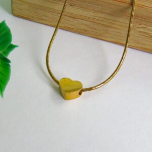 Minimalista c/ dije corazon liso